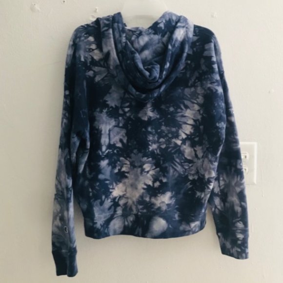 Blue Champion Tie Dye Reverse Weave Hoodie - Picture 4 of 6
